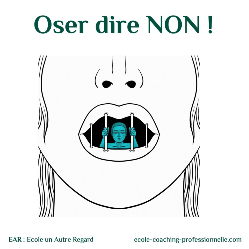 oser dire non se positionner grâce au coaching intégratif EAR une école coaching professionnelle spécialisée pour les HPI, Hauts-potentiels zèbres une pédagogie intégrative corps-coeur cerveau