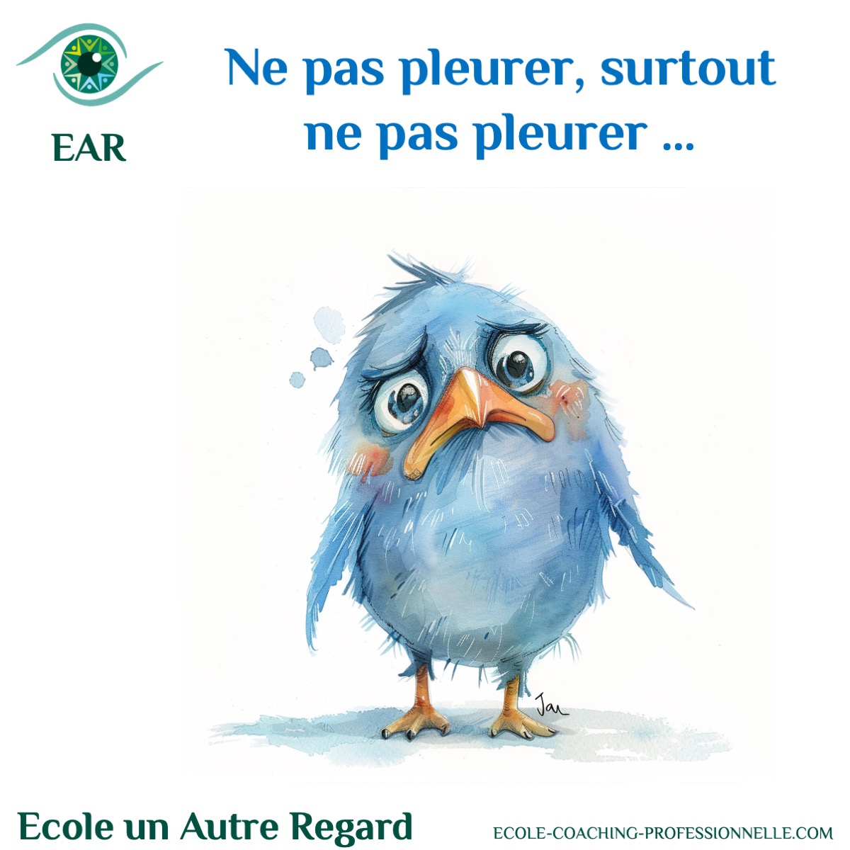 Ne pas pleurer, c'est idiot