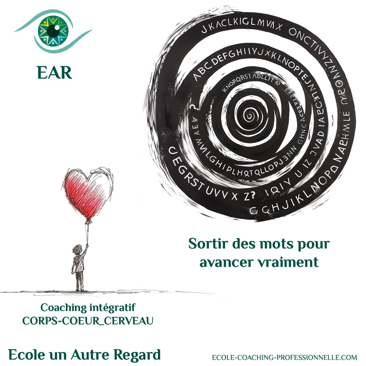 EAR-ÉMOTIONS EAR une école qui vous apprends a sortir des mots pour écouter les émotions et remettre en mouvement vos coaché