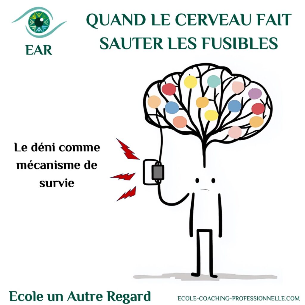 Quand le cerveau fait sauter les fusibles : le déni comme mécanisme de survie le coaching intégratif pour reconnecter corps coeur cerveau