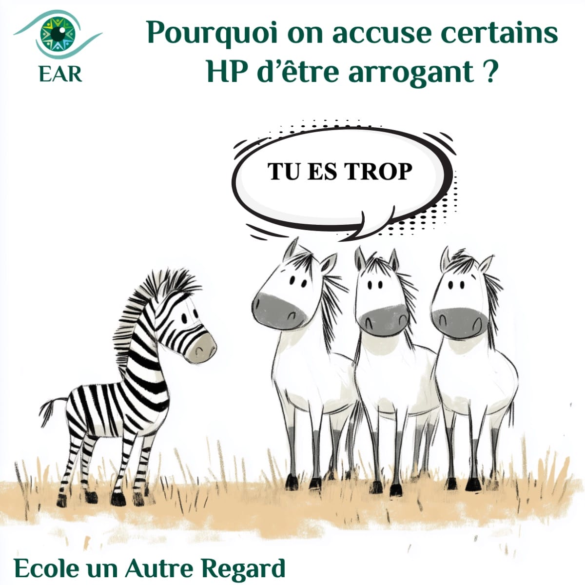Combien de HPI se rabaissent en public, juste pour ne pas paraître « trop » ?