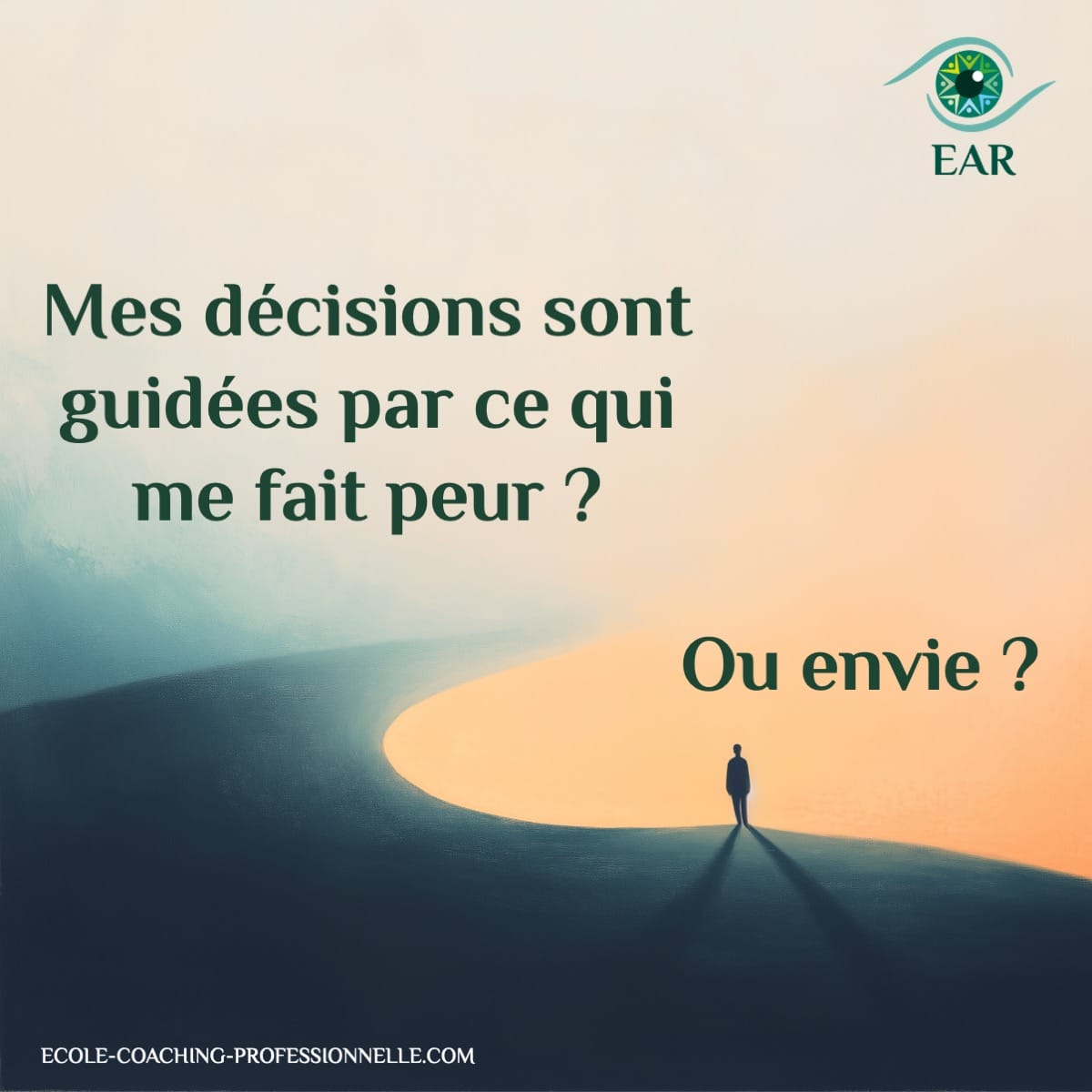 votre dernière grande décision : vous l'avez prise pour fuir quelque chose, ou pour aller vers quelque chose ?